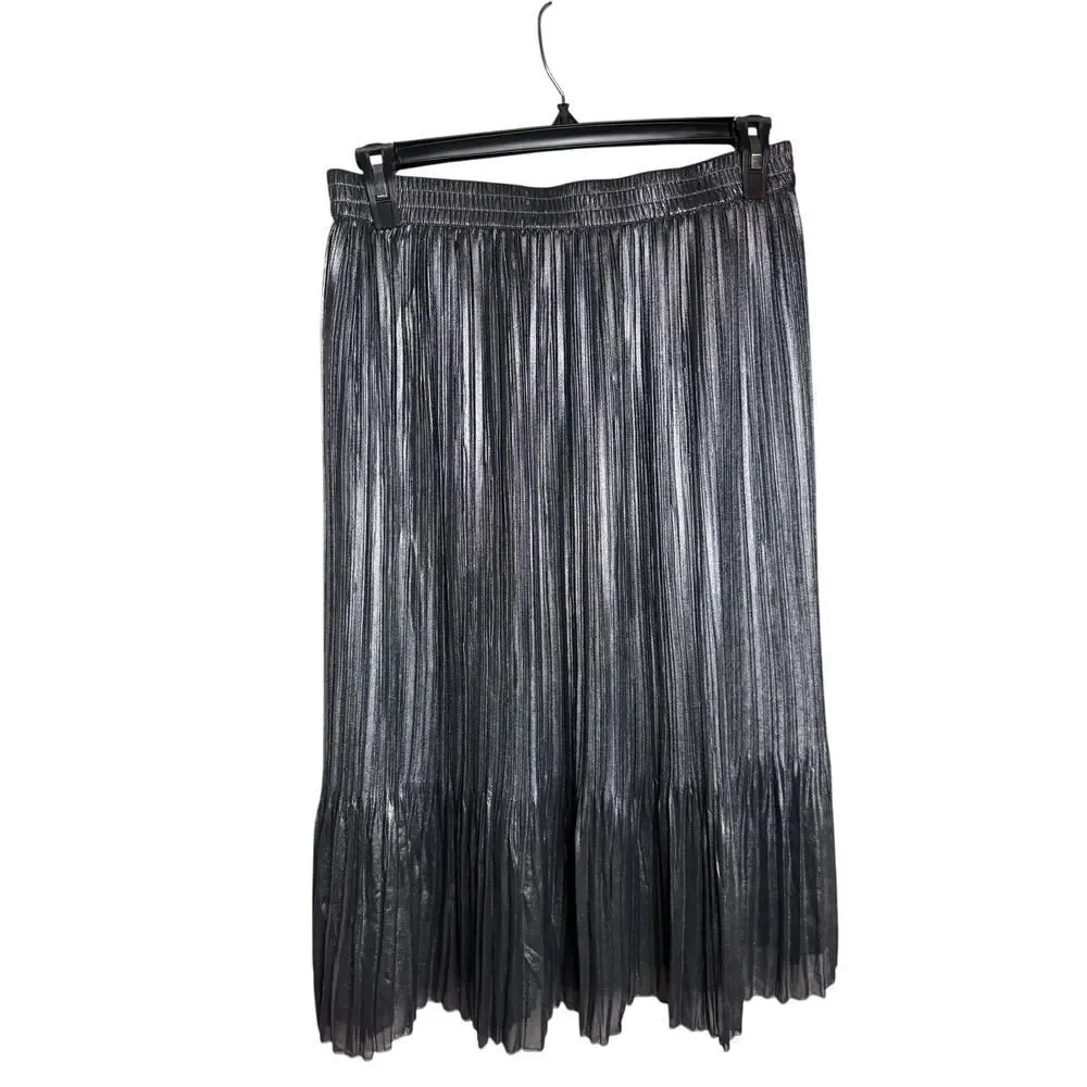Scotch & Soda Maison Scotch Shiny Midi Skirt Sz. L